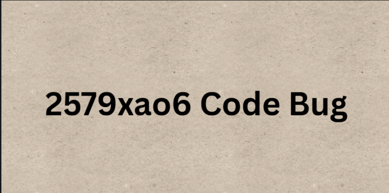 2579xao6 Code Bug
